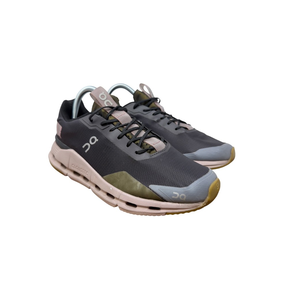 On Cloudgo Running Shoes Womens 9 Gray Olive Green Mauve CloudTec Sneakers - Picture 2 of 11